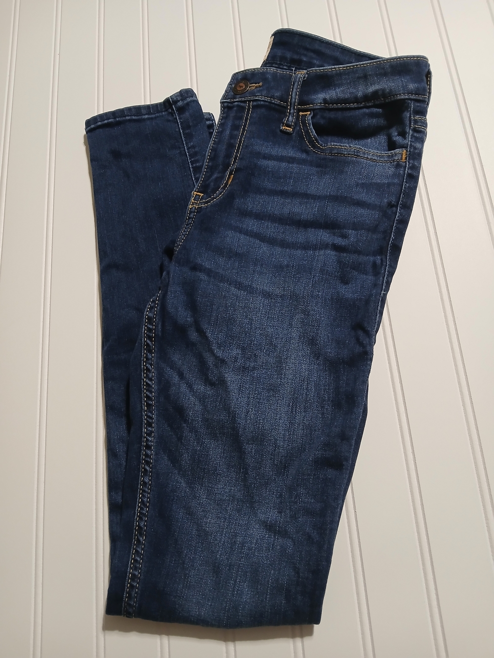Hollister Super Skinny Low Rise Jeans - Dark Blue